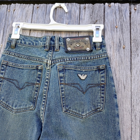 Armani Jeans Straight Leg Mens Size 27 Womens Size 25 Straight Leg Highwaisted - Picture 3 of 5